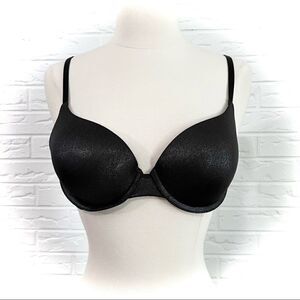 Victoria’s Secret Perfect Shape Black Shimmer Bra Size 34B